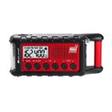 Midland - E+READY Emergency Crank Weather Alert Radio - Black/Red