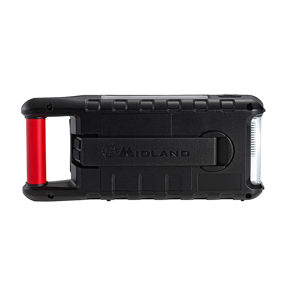 Midland - E+READY Emergency Crank Weather Alert Radio - Black/Red
