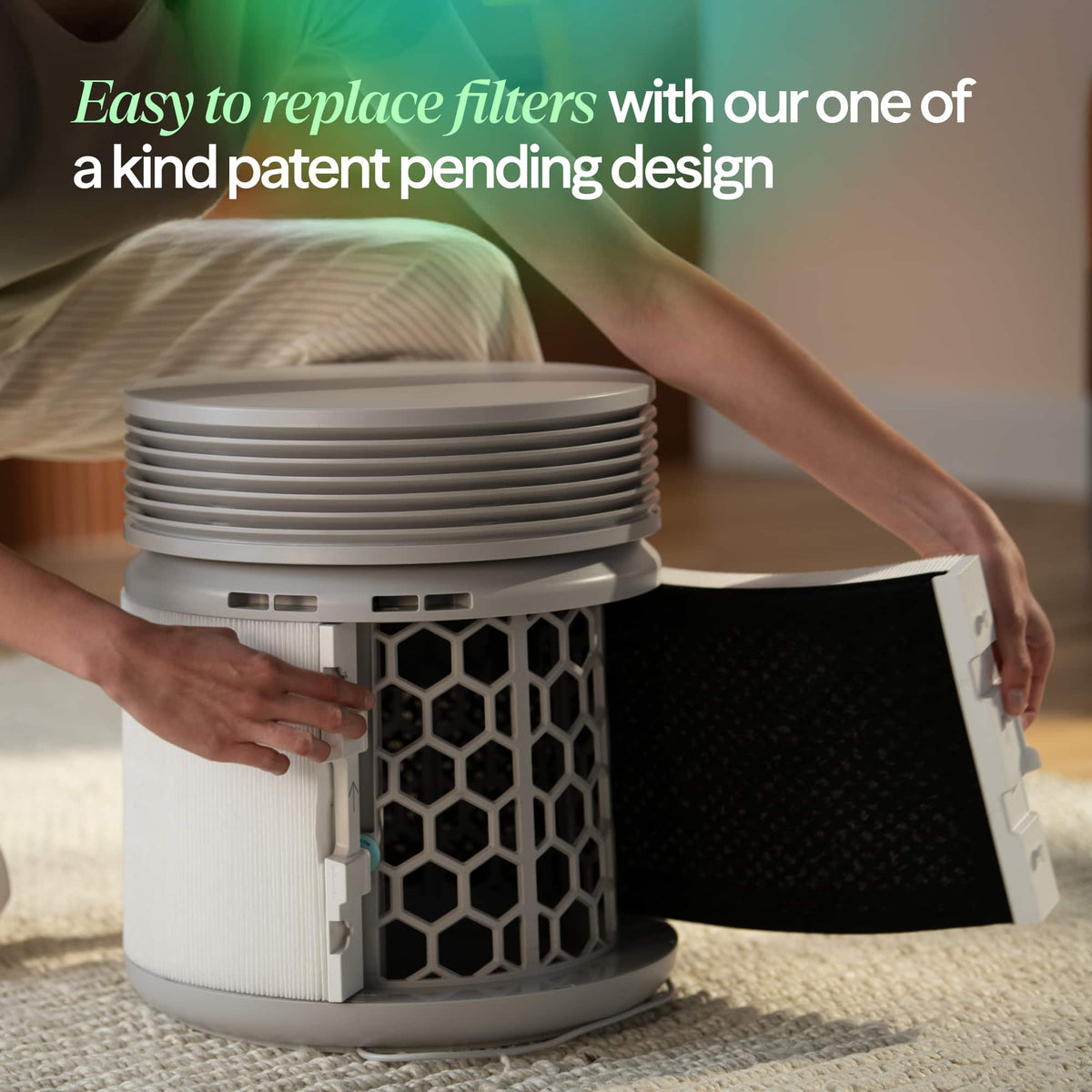 Blueair - Blue Signature Smart Air Purifier for Medium Rooms up to 498 sq ft - Nordic Fog