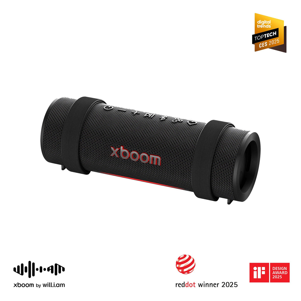LG - xboom Grab Portable Bluetooth Speaker - Black