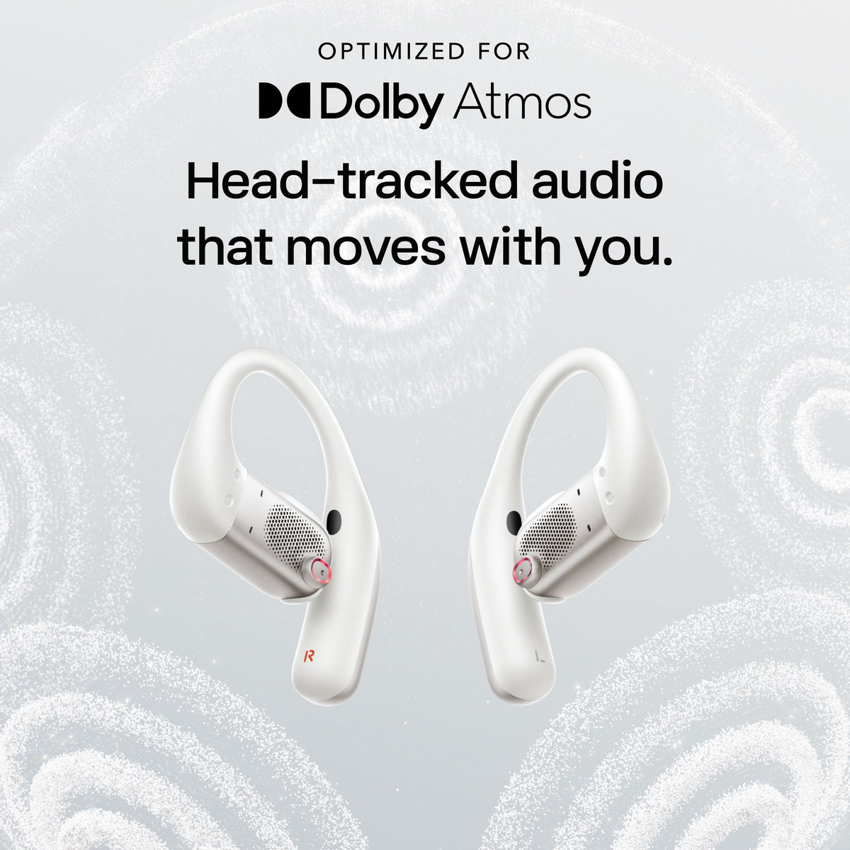 Shokz - OpenFit Pro Open-Ear True Wireless Bluetooth Active Noise Reduction Earbuds - White