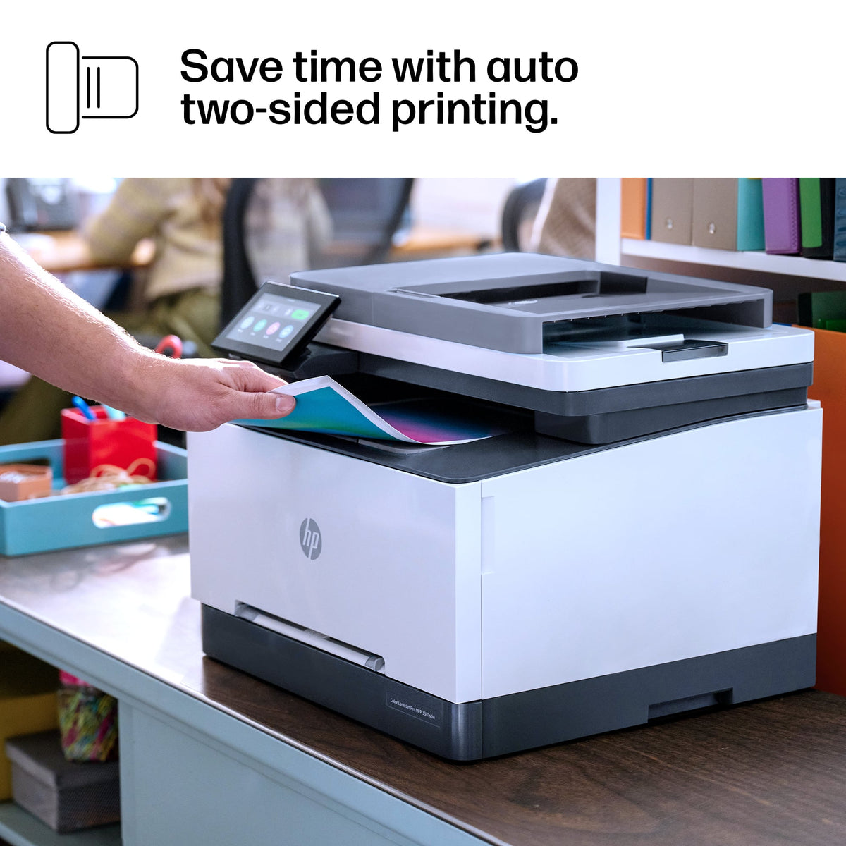 HP - LaserJet Pro MFP 3301sdw Wireless AI-Enabled Color All-in-One Laser Printer - White