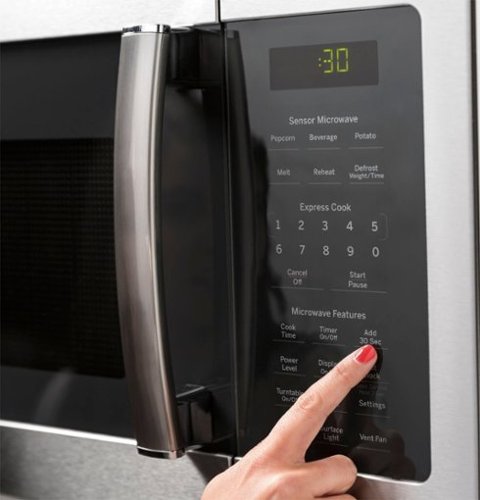 GE - 1.7 Cu. Ft. Over-the-Range Microwave with Sensor Cooking and Defrost - Stainless Steel