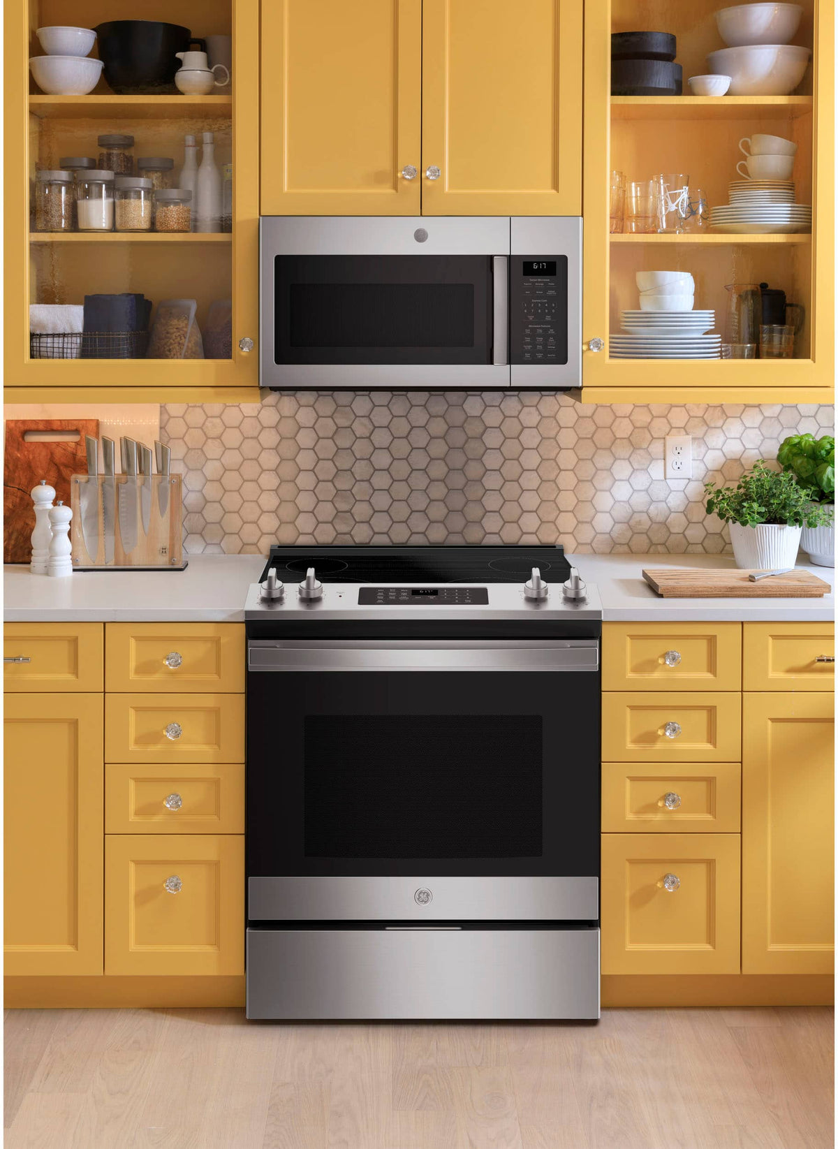 GE - 1.7 Cu. Ft. Over-the-Range Microwave with Sensor Cooking and Defrost - Stainless Steel