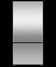 Fisher & Paykel - 32 in. Wide 18.2 Cu. Ft. Bottom Mount Freezer Freestanding Refrigerator with Ice - Stainless Steel
