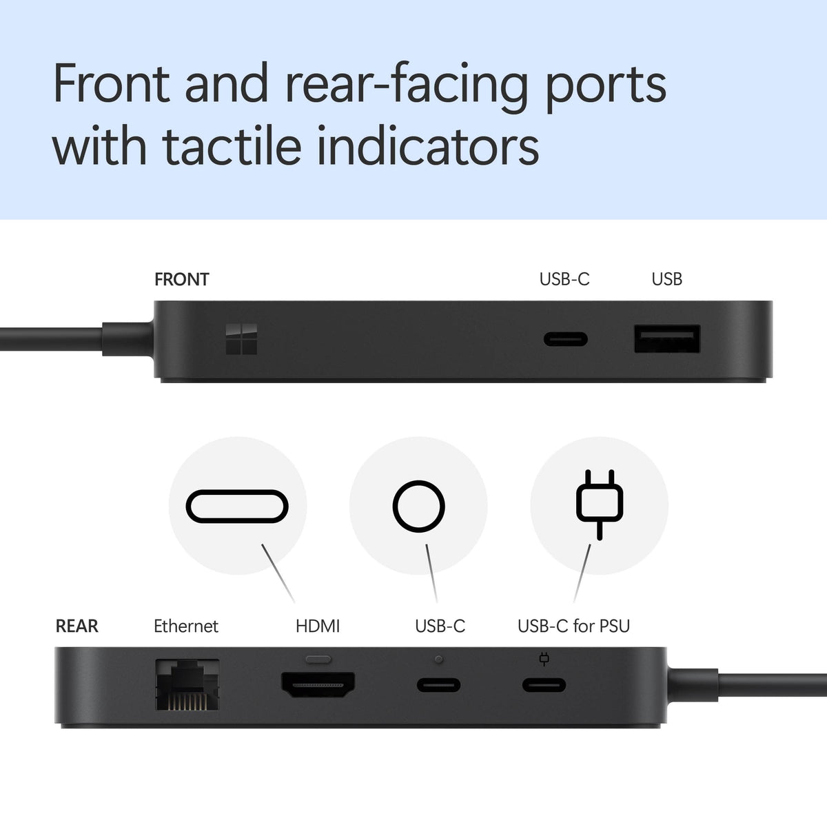 Microsoft - Surface USB4 Dock - Black