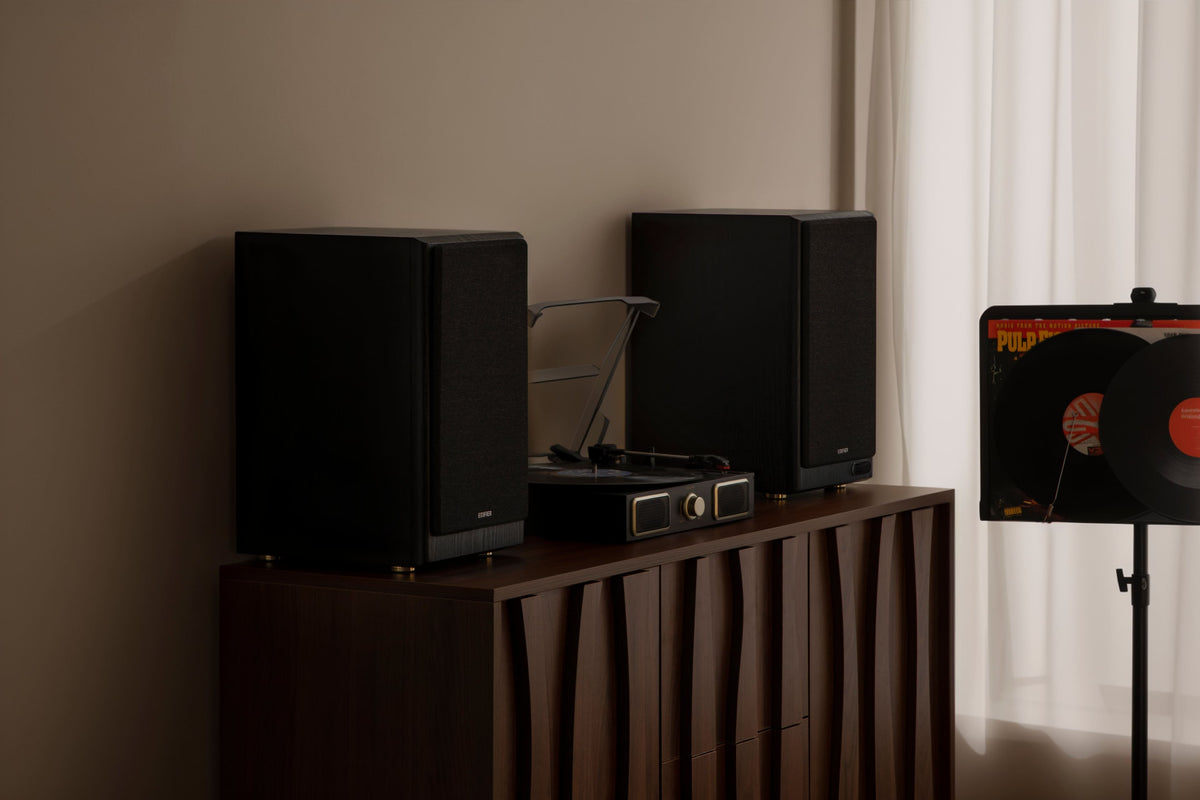Edifier - R2750DBMKII Audiophile Active Bookshelf Bluetooth 6.0 and Optical Input - 2.0 Speaker (Pair) - Black