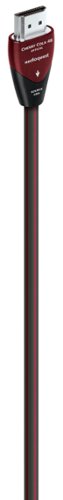 AudioQuest - Cherry Cola 48 49.2' 4K-8K-10K 48Gbps In-Wall Rated HDMI Cable - Gray with Red Stripes