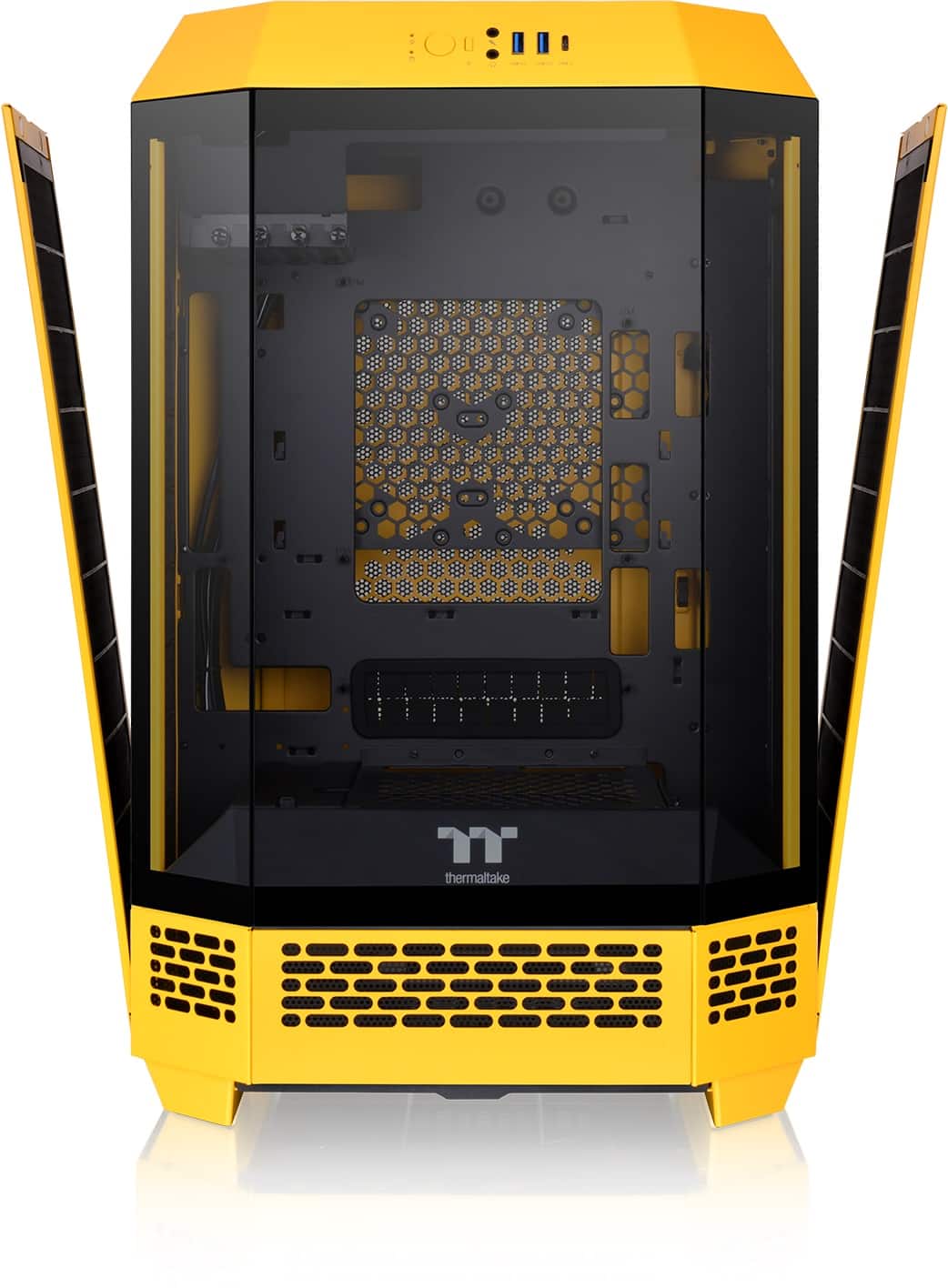 Thermaltake - The Tower 300 Micro ATX PC Case - Bumblebee Yellow