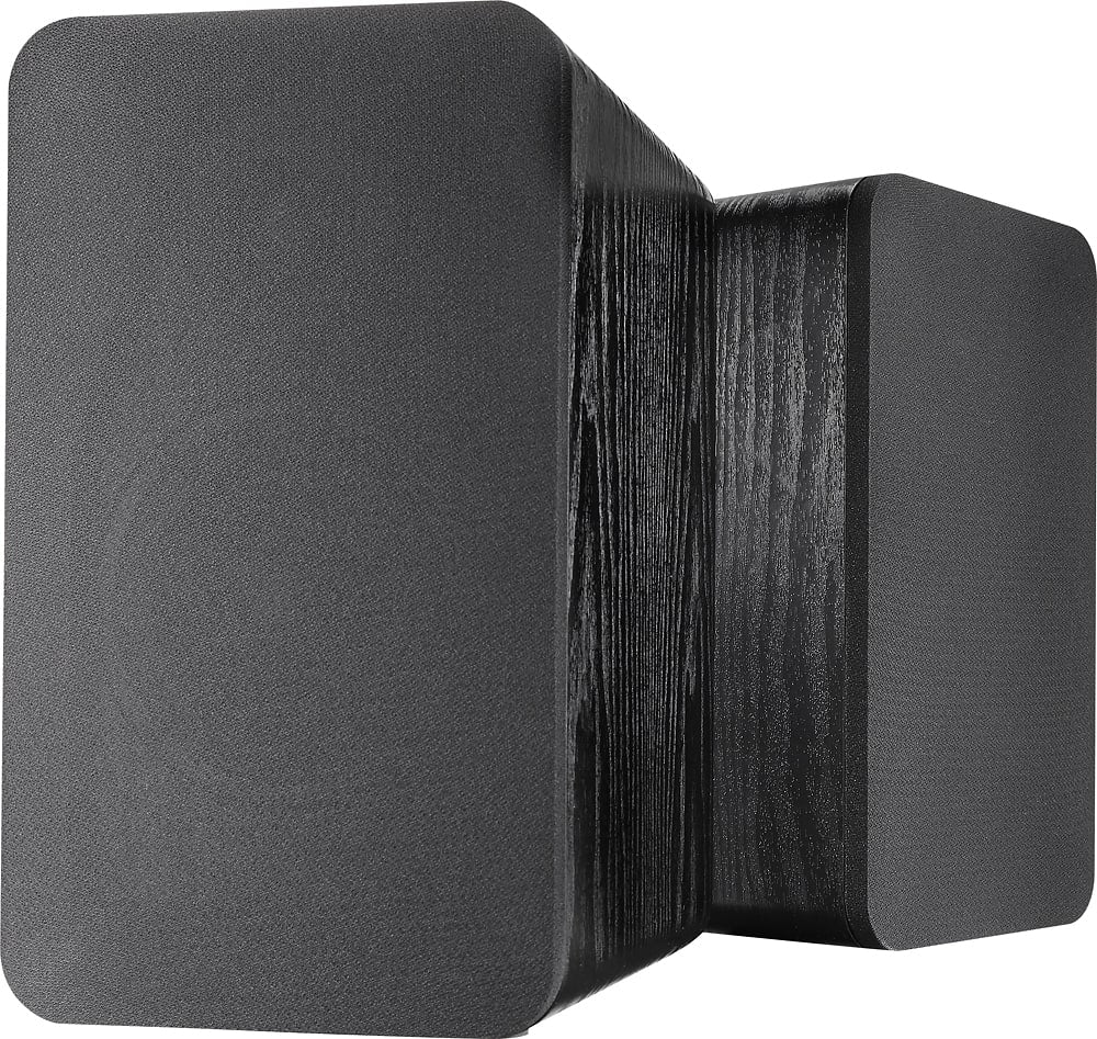 Insignia™ - 25w (per speaker, 50w total) Bluetooth Bookshelf Speakers - Black