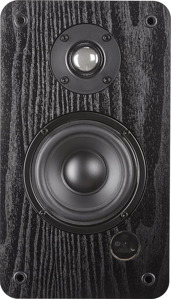 Insignia™ - 25w (per speaker, 50w total) Bluetooth Bookshelf Speakers - Black