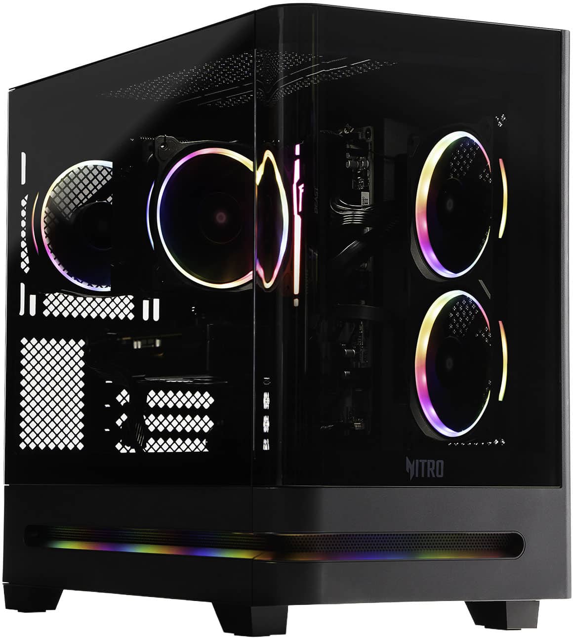 Acer - Nitro 65 Gaming Desktop - AMD Ryzen 9 9900X 2024 - AMD Radeon RX 9070 XT - 32GB DDR5 Memory – 1TB Storage - Black