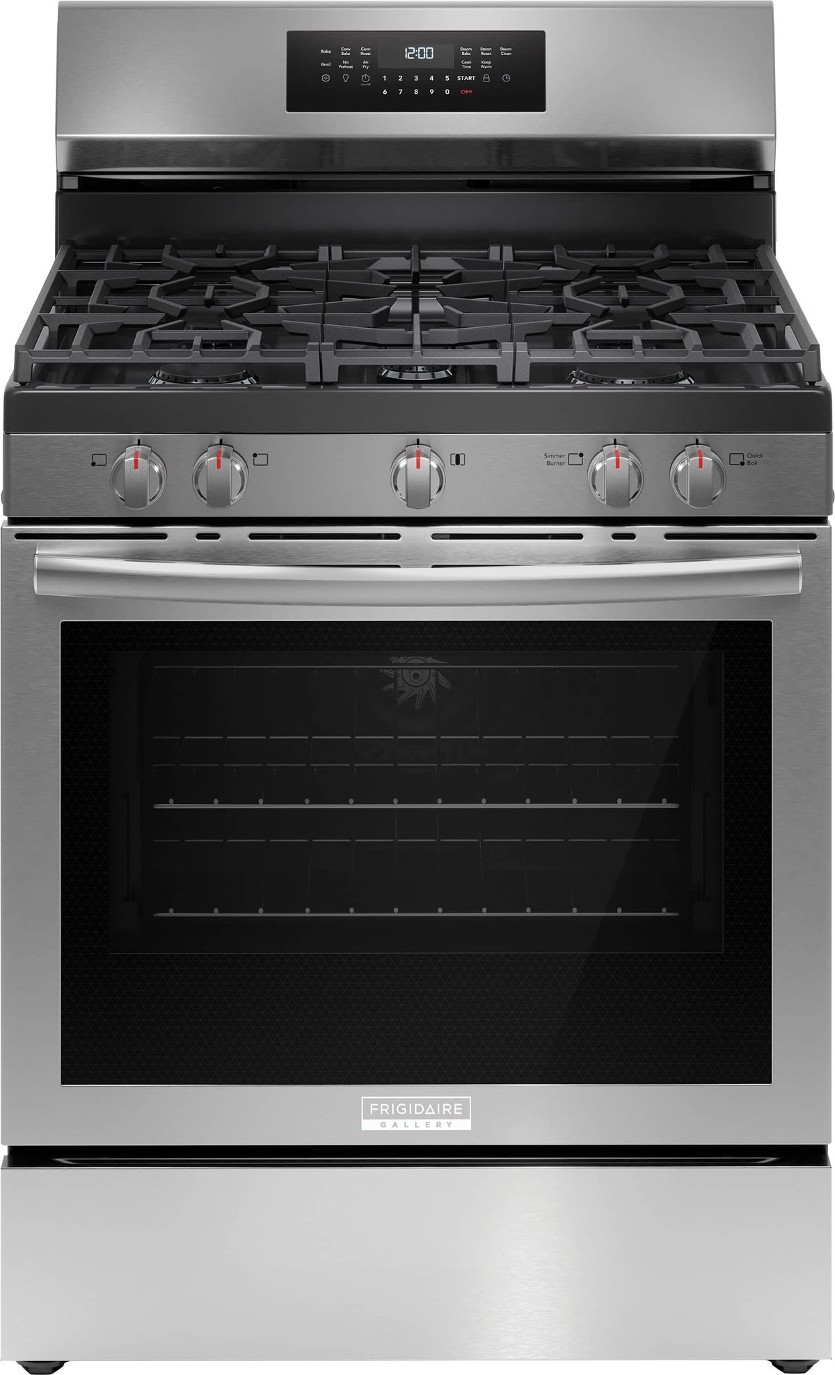 Frigidaire - 30" Rear Control Gas Range with Air Fry - Stainless Steel