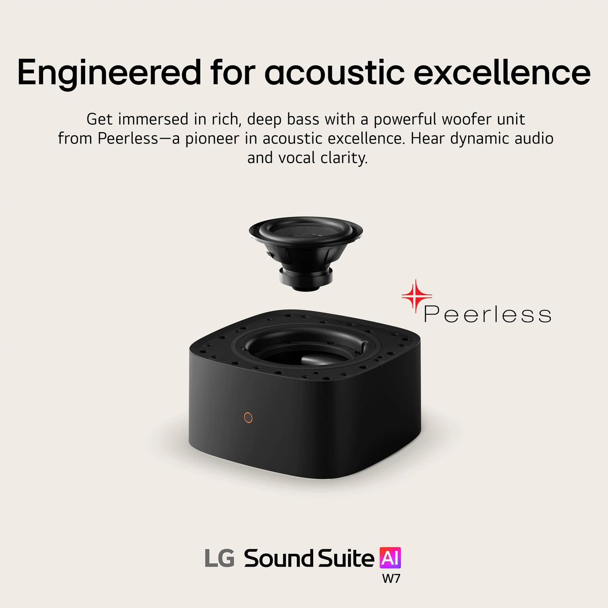 LG - Sound Suite W7 Wireless Subwoofer - Black