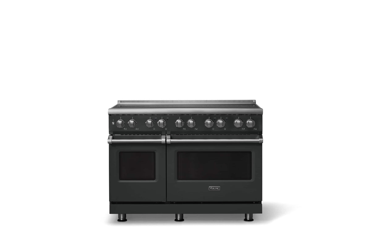 Viking - 48 in. Wide 6 Elements Pro 5 Series 7.3 Cu. Ft. Freestanding 6 Element Induction Convection Range - Antique Bronze