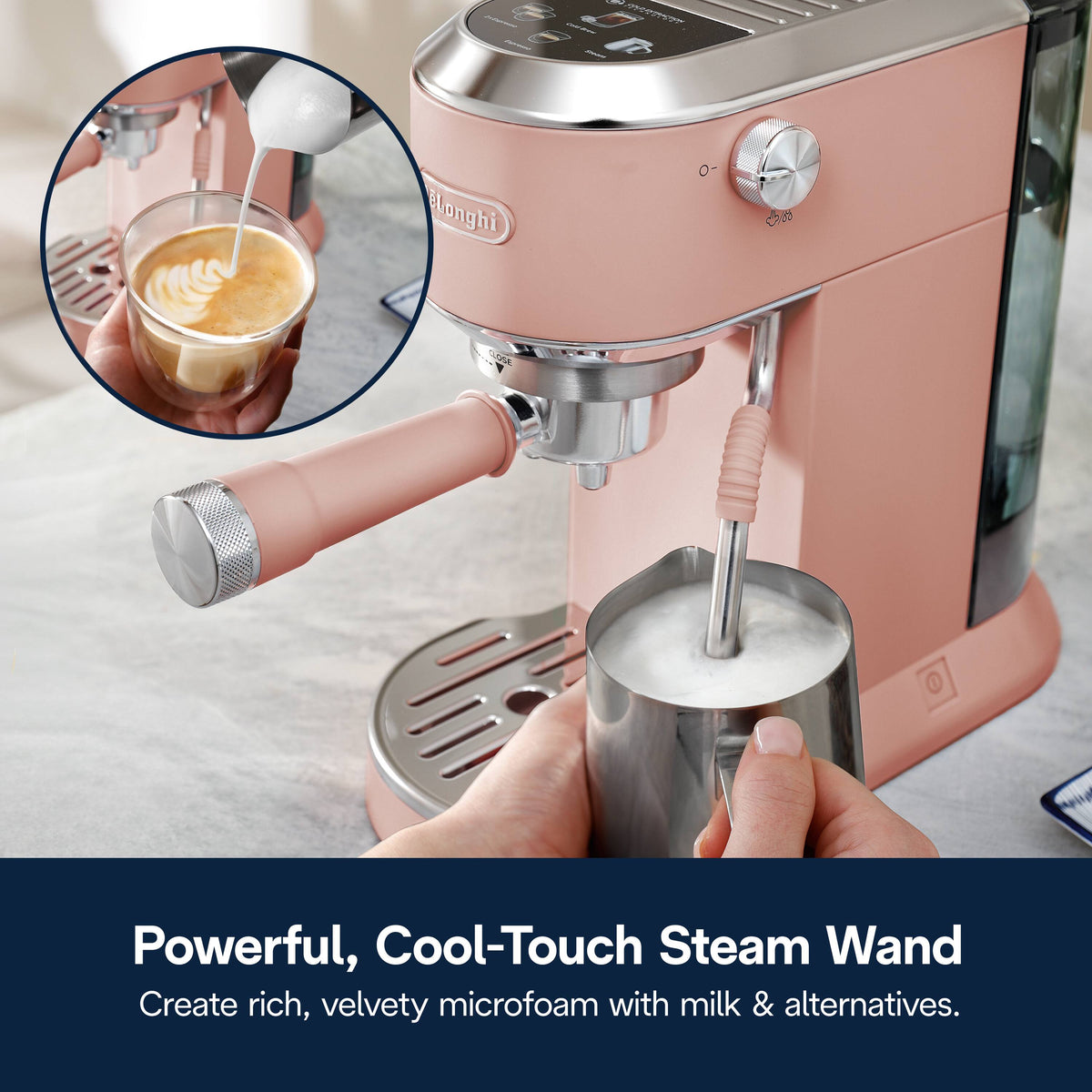 De'Longhi - Dedica Duo Espresso Machine - Rose