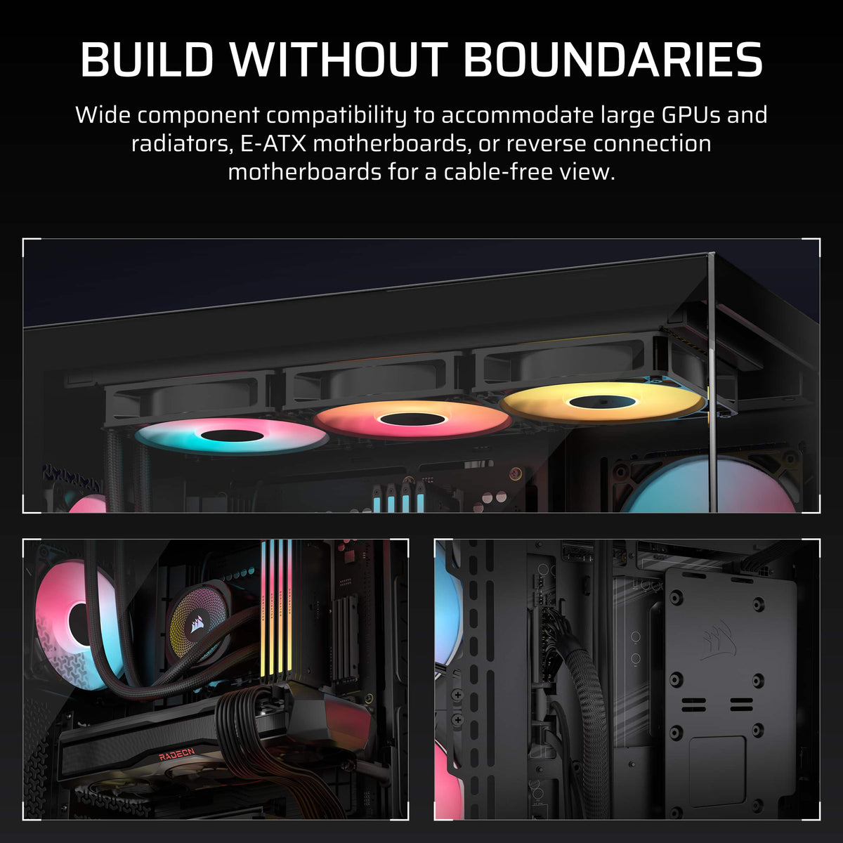 CORSAIR - 3500X RS-R ARGB ATX Mid-Tower PC Case - Black