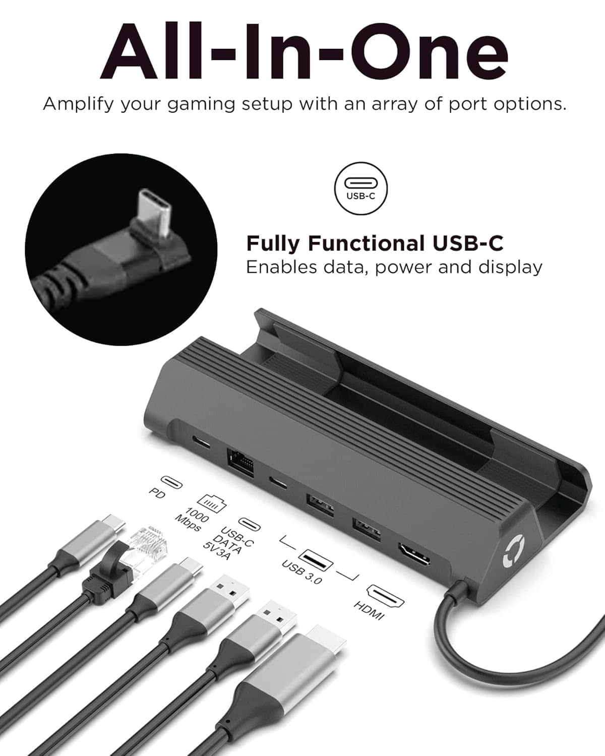 Lenovo - Legion Go Docking Hub - Black