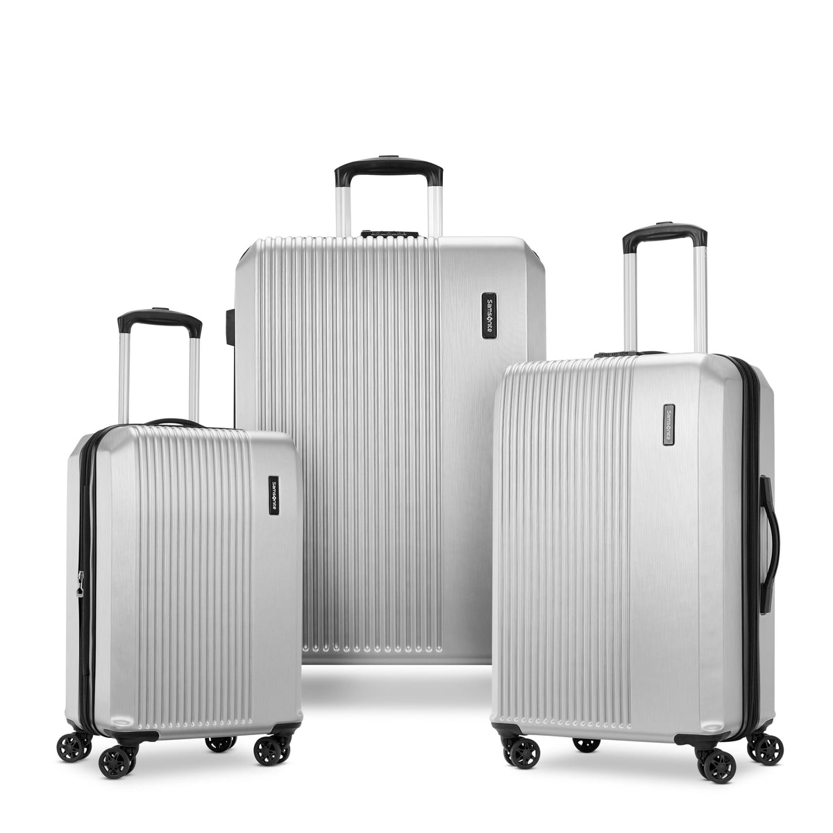 Samsonite - Alliance SE Carry On Spinner Suitcase - Aluminum Silver