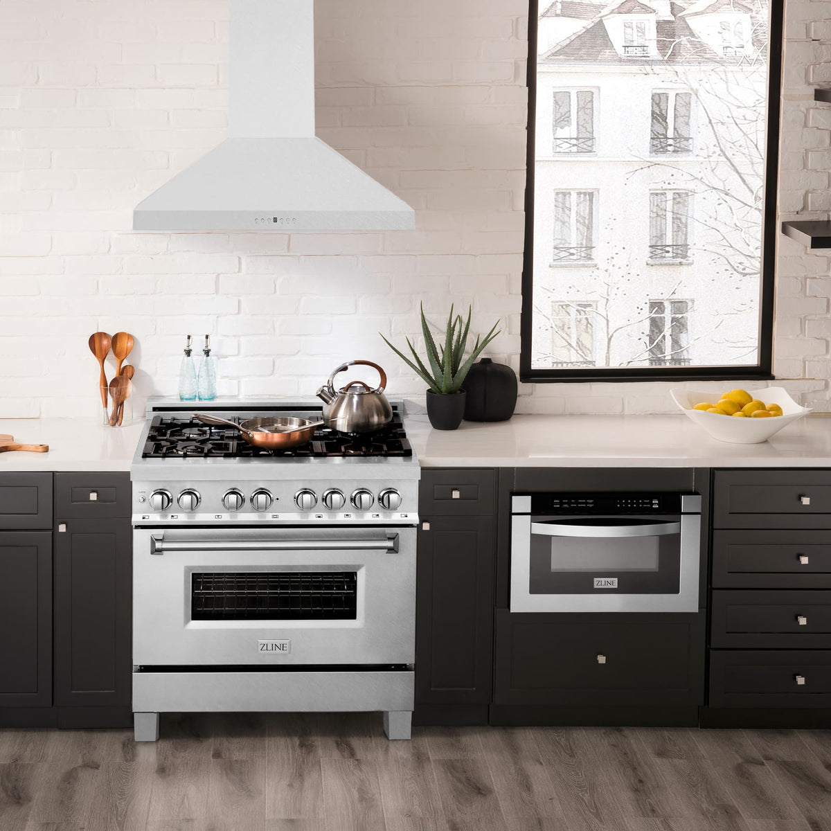 ZLINE - 30 inches - Externally Vented - Wall Range Hood - Satin Stainless Steel