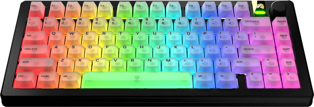 Glorious - Polychroma Translucent Universal RGB Keycaps for 100% 85% 80% TKL 60% Compact 75% Mechanical Keyboards - Translucent V2