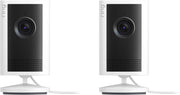Ring - Outdoor Cam 2K, Battery - Wide-Angle Retinal 2K Video, 6x Enhanced Zoom, Night Vision (2 pack) - White/Black