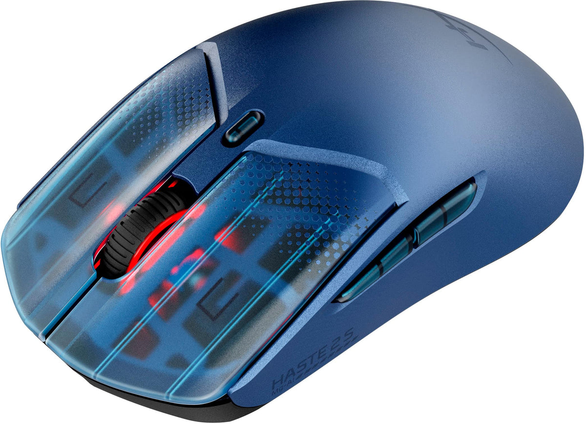 HyperX - Pulsefire Haste 2 S Lightweight Wireless Optical Gaming Mouse with RGB Lighting - Wireless - Navy