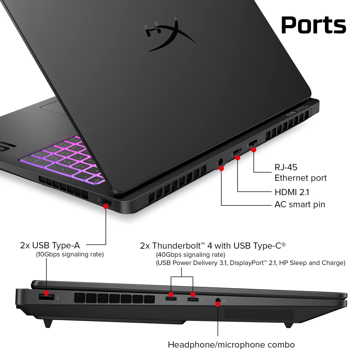 HyperX - OMEN MAX 16" 2K OLED Gaming Laptop - Intel Core Ultra 9 290HX 2026 - 32GB Memory - NVIDIA GeForce RTX 5070 Ti - 1TB SSD - Shadow Black