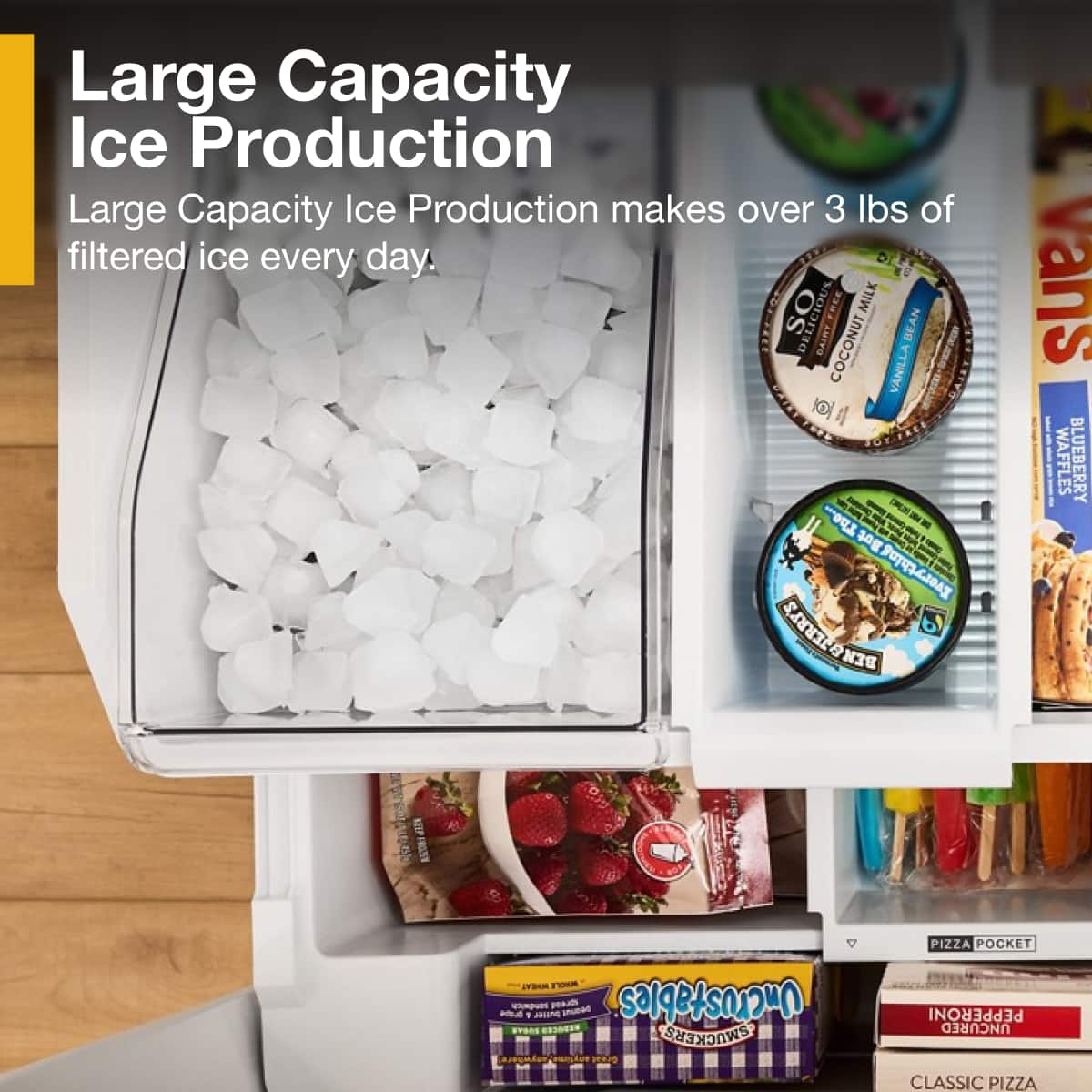 Whirlpool - 36 in. Wide 30 cu. ft. French Door Refrigerator with Dual Ice Makers - Fingerprint-Resistant Stainless Finish