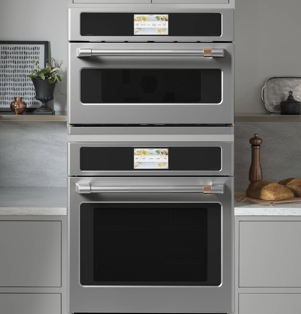 Café - 1.7 Cu. Ft. Convection Built-In Microwave with Sensor Cooking and 240V Five in One Advantium Technology - Stainless Steel