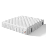 12" Hybrid Mattress, Memory Foam & Pocket Spring Bed, Medium Firm Comfort, Spine Support, Quiet & Breathable - White - King