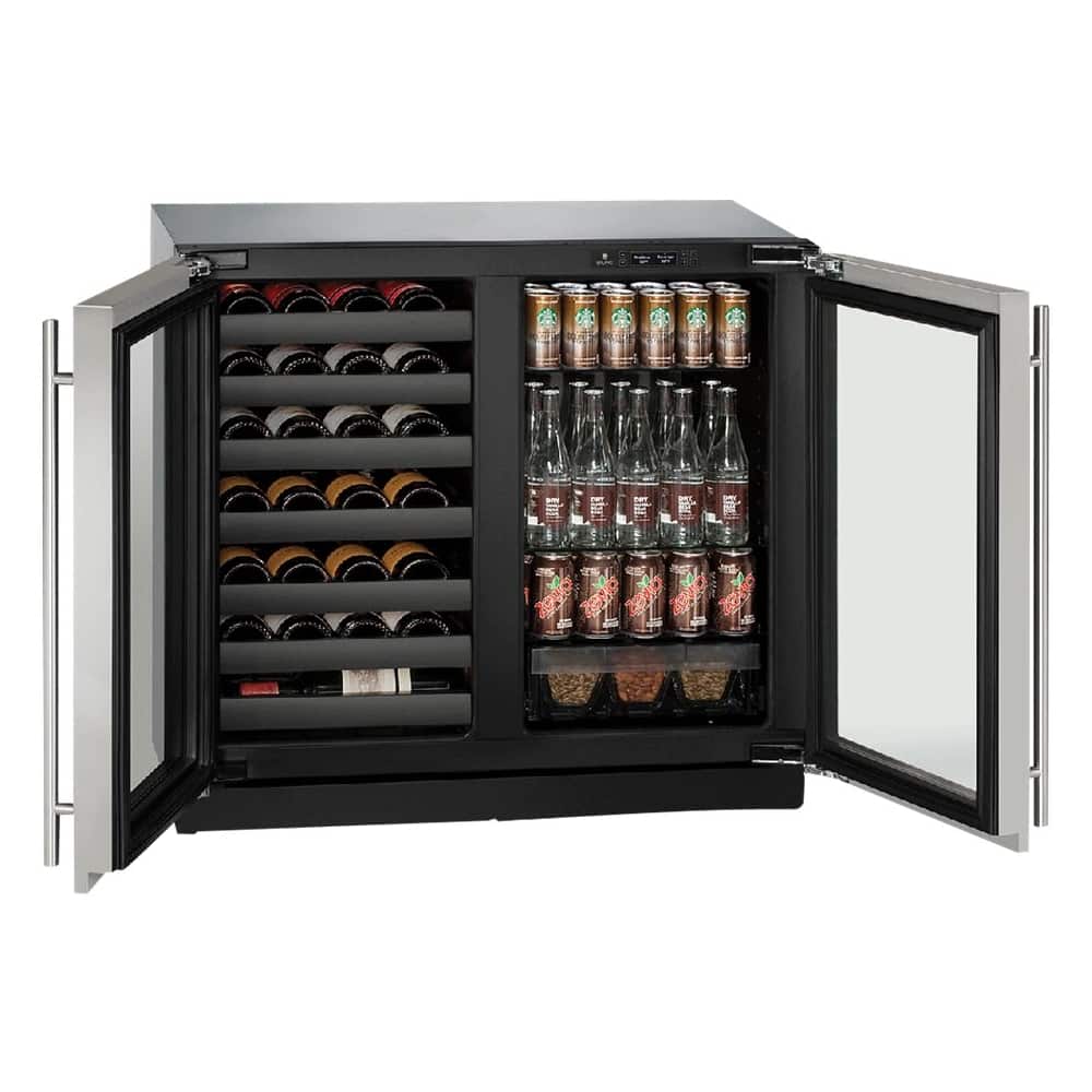 U-Line - Modular 3000 Series 31-Bottle Built-In Wine Refrigerator - Stainless Steel
