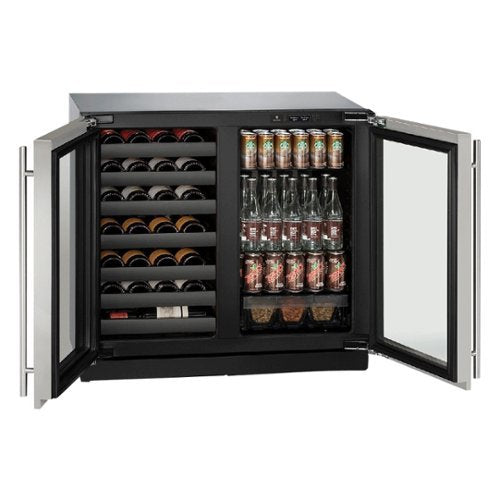 U-Line - Modular 3000 Series 31-Bottle Built-In Wine Refrigerator - Stainless Steel