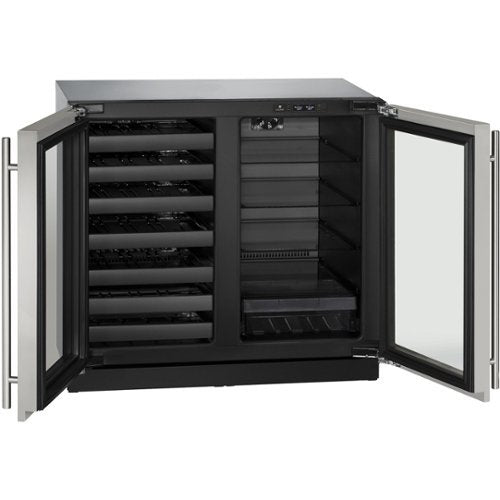 U-Line - Modular 3000 Series 31-Bottle Built-In Wine Refrigerator - Stainless Steel