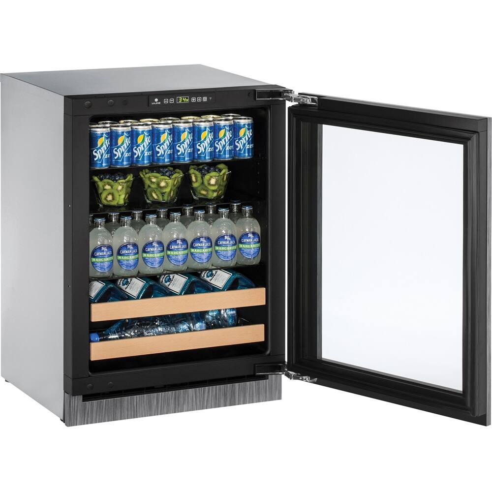 U-Line - 2000 Series 10-Bottle Built-In Wine Refrigerator - Custom Panel Ready