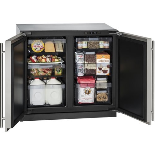 U-Line - Modular 3000 Series 6.9 Cu. Ft. Built-In Mini Fridge - Stainless Steel
