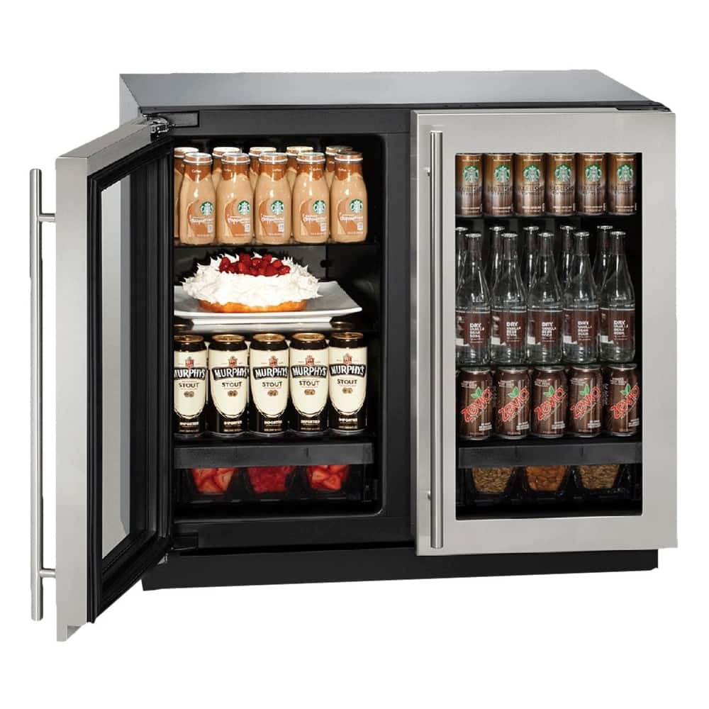 U-Line - Modular 3000 Series 6.9 Cu. Ft. Built-In Mini Fridge - Stainless Steel