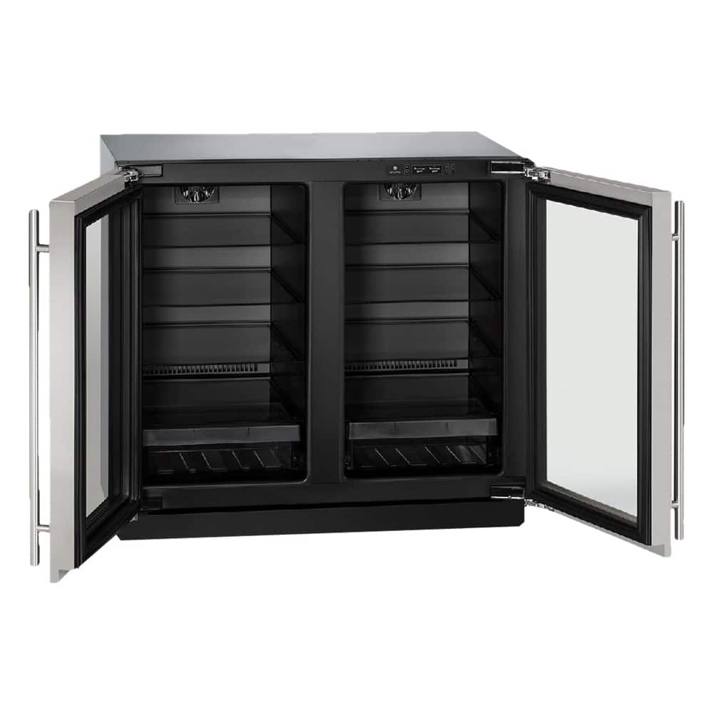 U-Line - Modular 3000 Series 6.9 Cu. Ft. Built-In Mini Fridge - Stainless Steel