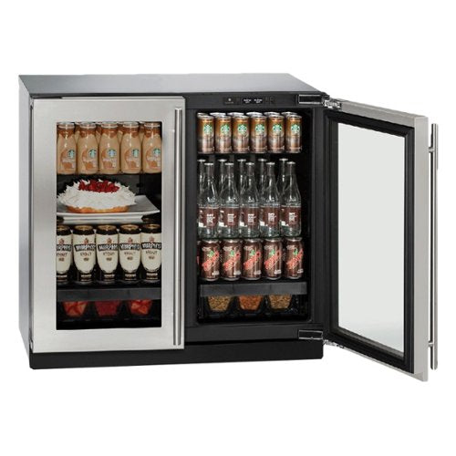 U-Line - Modular 3000 Series 6.9 Cu. Ft. Built-In Mini Fridge - Stainless Steel