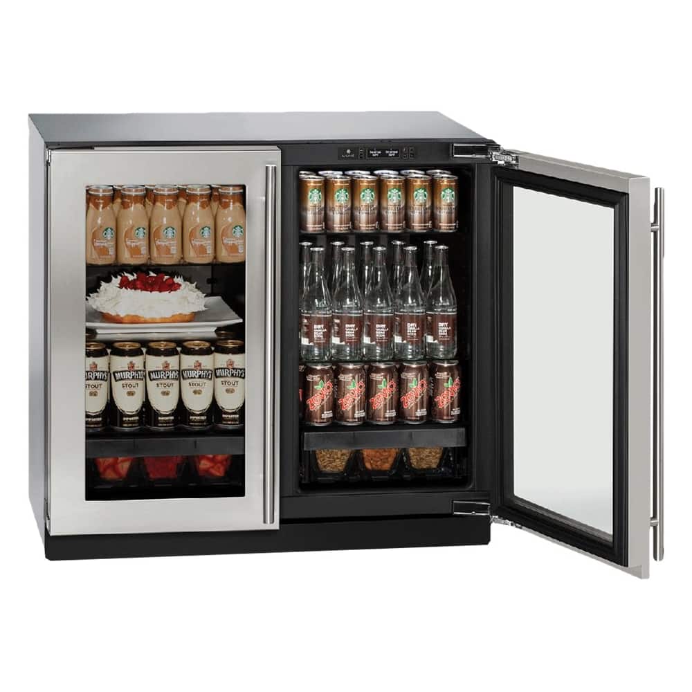 U-Line - Modular 3000 Series 6.9 Cu. Ft. Built-In Mini Fridge - Stainless Steel