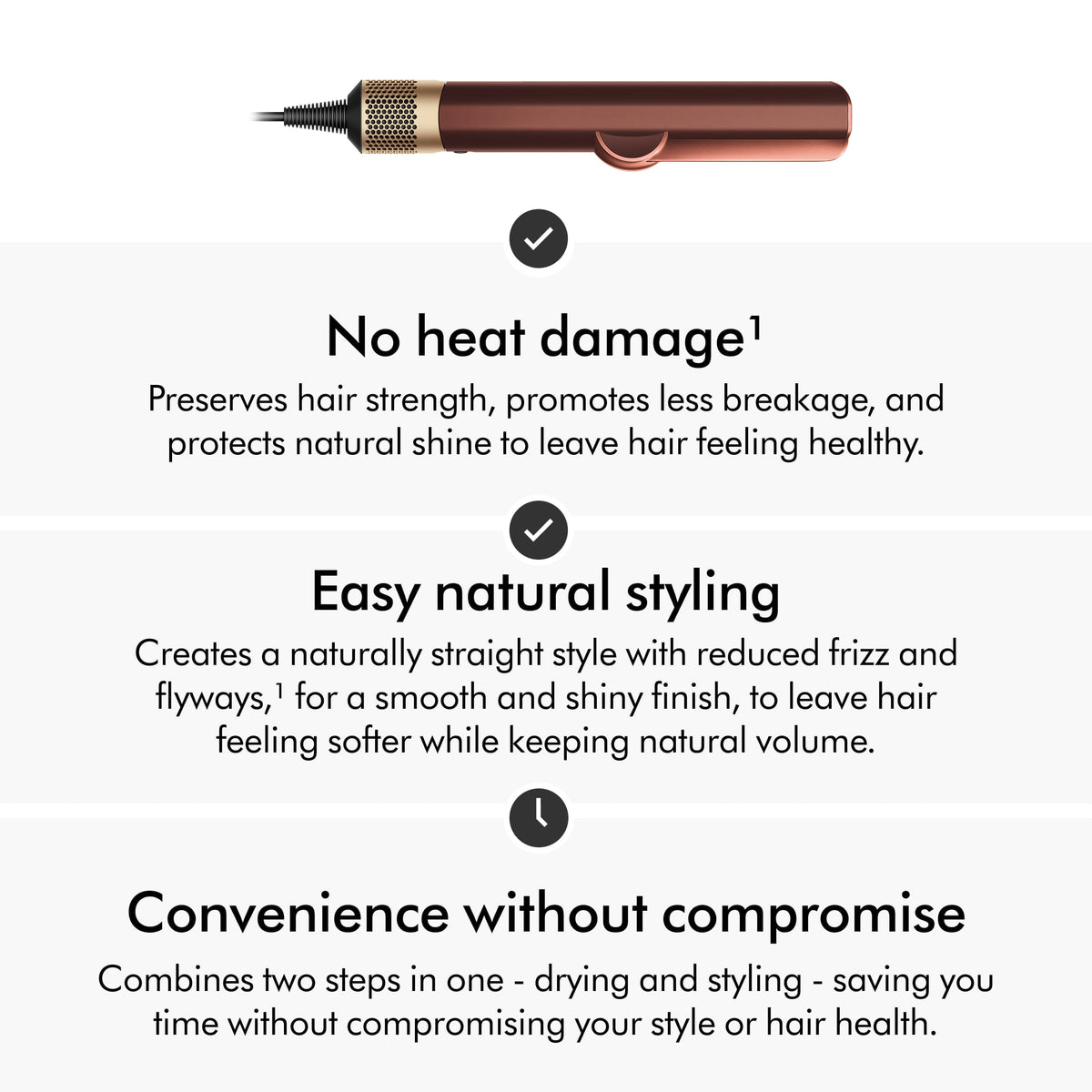 Dyson - Limited Edition Airstrait Straightener - Plum/Copper