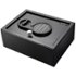 Barska - 0.15 Cu Ft Digital Keypad Drawer Safe – Solid Steel Top-Opening Security Box with Deadbolts for Home, Office & Valuables - Black