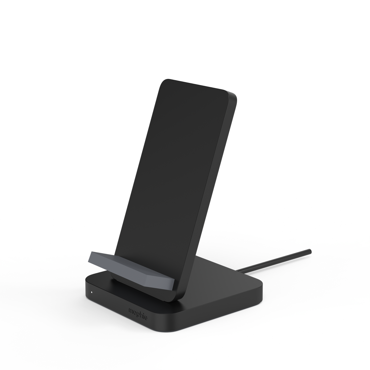mophie - 15W Wireless Charging Stand for Qi-enabled Devices - Black