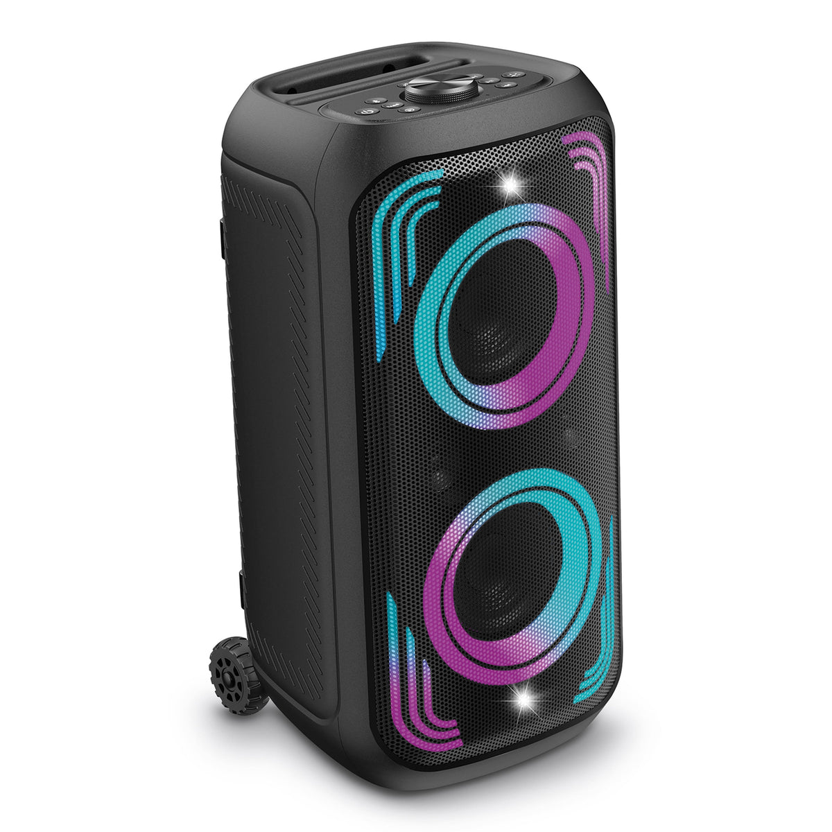 Insignia™ - Wireless Party Speaker with LED lighting and Auracast™ broadcasting - Black