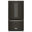 KitchenAid - 36 in. Wide 25 cu. ft. French Door Refrigerator with Interior Water Dispenser - Black Stainless Steel