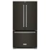 KitchenAid - 36 in. Wide 25 cu. ft. French Door Refrigerator with Interior Water Dispenser - Black Stainless Steel