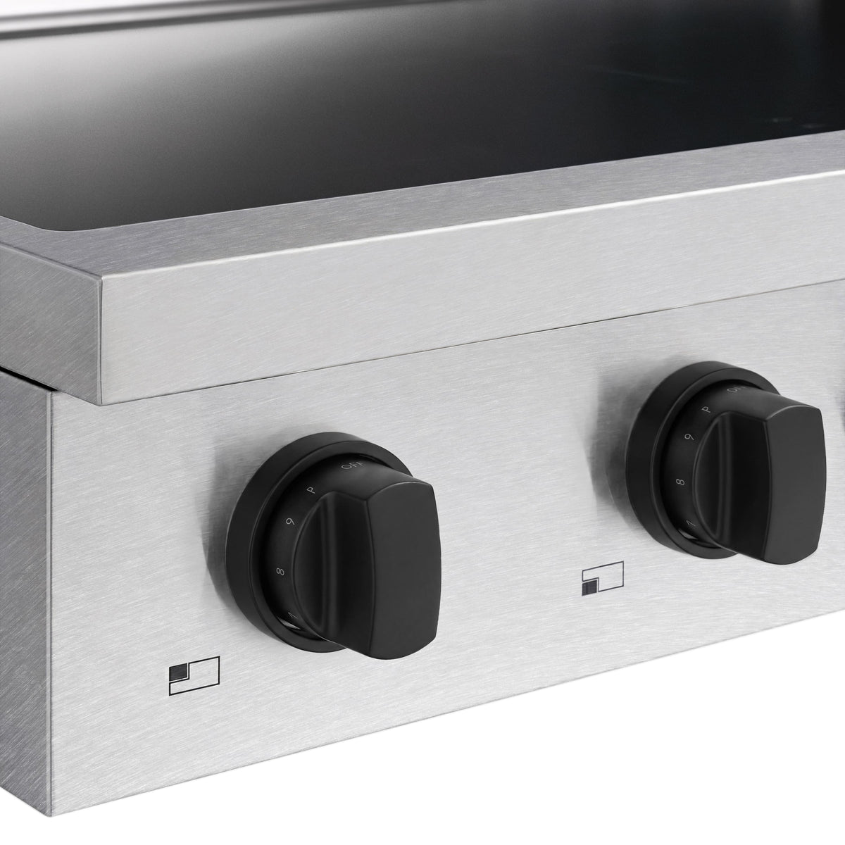ZLINE - Autograph 36 in. Paramount Built-in Induction Rangetop with 5 Element Cooktop in Satin Steel & Matte Black Accents - Satin Stainless Steel