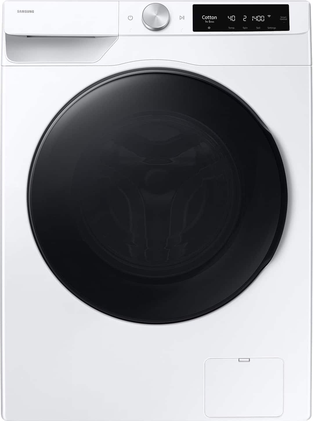 Samsung - 2.5 cu. ft. Compact Front Load Washer with AI Smart Dial and Super Speed Wash - White