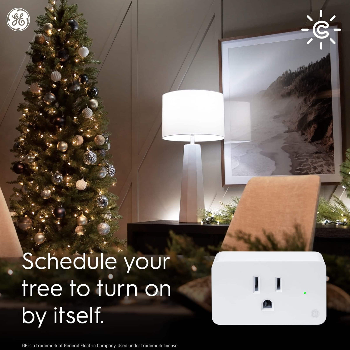Cync - Indoor Smart Plug, Matter Compatible, Works with Alexa and Google Home - White