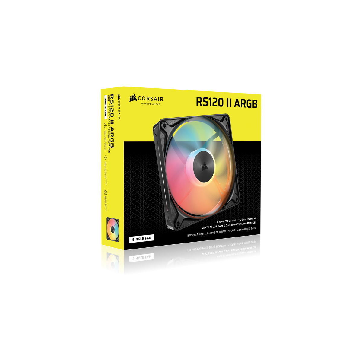 CORSAIR - RS120 II ARGB 120mm PWM Fan - Black
